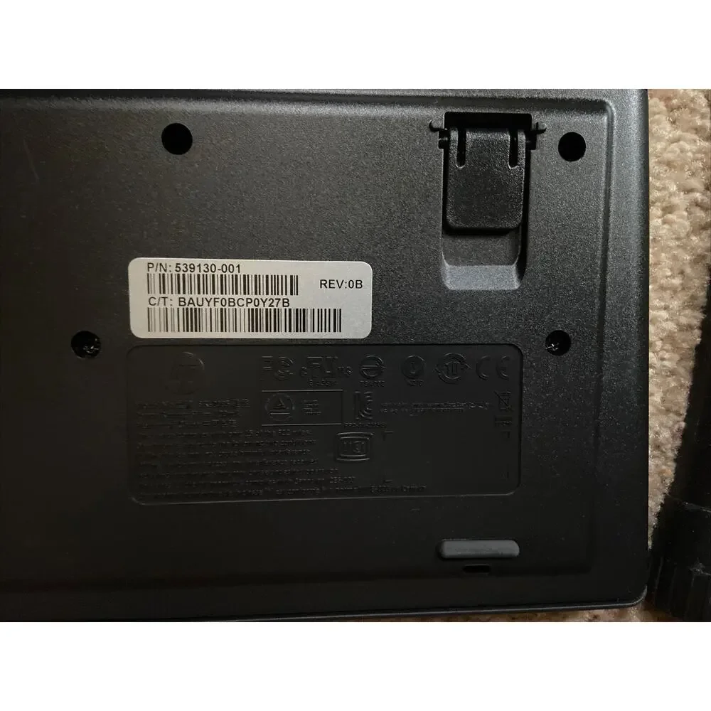 Genuine HP USB Wired PC Computer Keyboard Model SK-2085 Slim Black